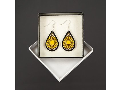 dřevěné náušnice