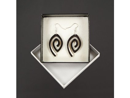 dřevěné náušnice