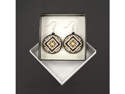 dřevěné náušnice