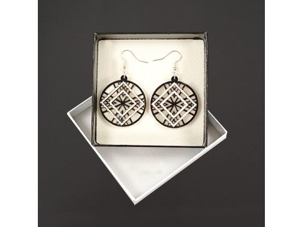 dřevěné náušnice