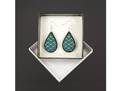 dřevěné náušnice