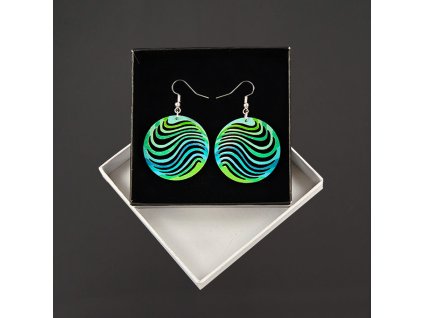 dřevěné náušnice