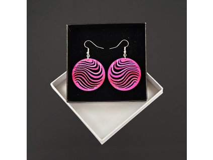 dřevěné náušnice