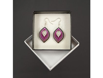 dřevěné náušnice