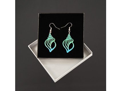 dřevěné náušnice