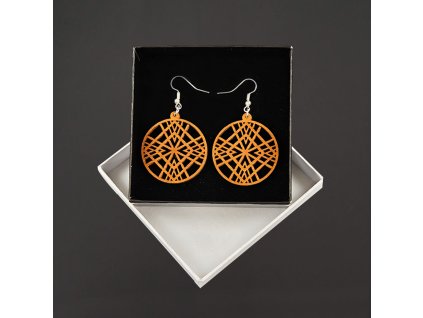 dřevěné náušnice