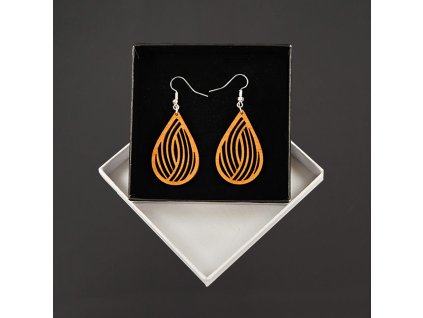 dřevěné náušnice