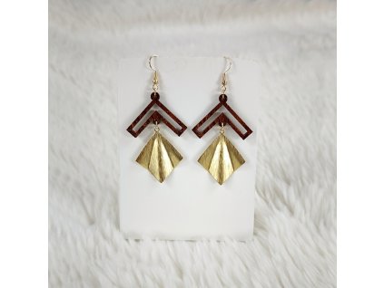 dřevěné náušnice