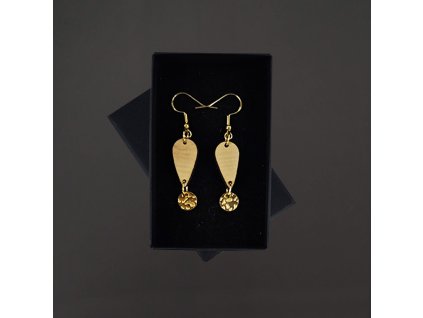 dřevěné náušnice