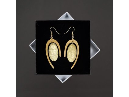 dřevěné náušnice