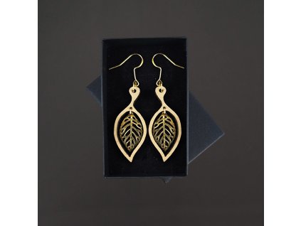 dřevěné náušnice