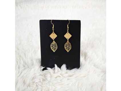 dřevěné náušnice