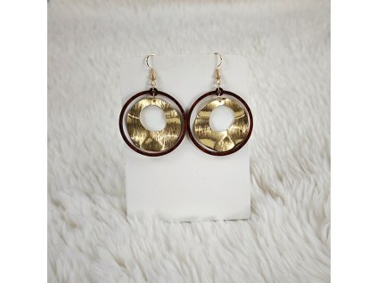 dřevěné náušnice