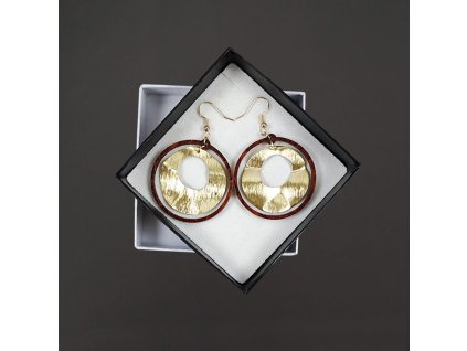 dřevěné náušnice