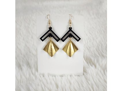 dřevěné náušnice