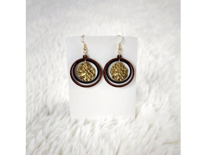 dřevěné náušnice