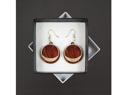 dřevěné náušnice