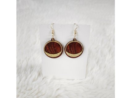 dřevěné náušnice