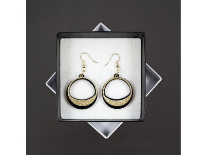 dřevěné náušnice