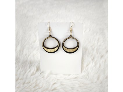 dřevěné náušnice