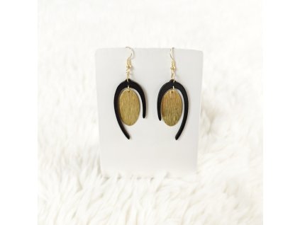 dřevěné náušnice