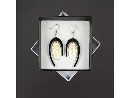 dřevěné náušnice