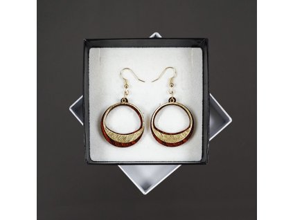 dřevěné náušnice