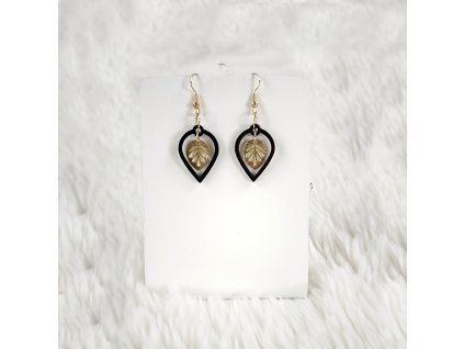 dřevěné náušnice