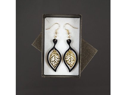 dřevěné náušnice