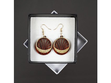 dřevěné náušnice