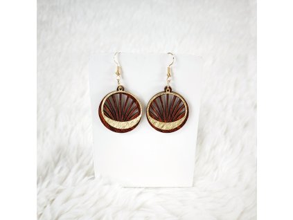 dřevěné náušnice