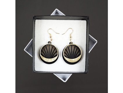 dřevěné náušnice