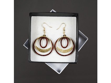 dřevěné náušnice