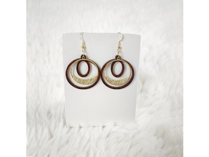 dřevěné náušnice
