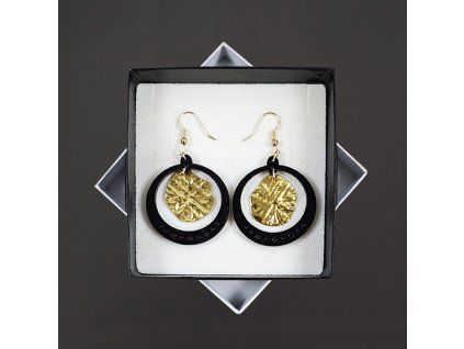 dřevěné náušnice