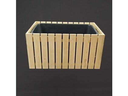 dřevěný designový záhon