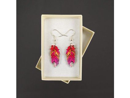 dřevěné náušnice