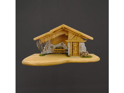 Sada dřevěný betlém s figurkami 60 cm