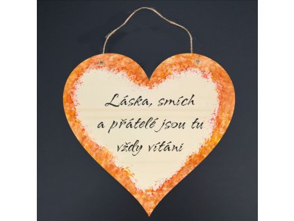39225 srdce 21cm láska smích barva