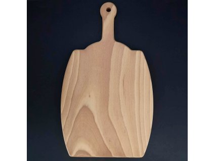 Wooden cutting board in the shape of a barrel, solid wood, 36x21x1.5 cm