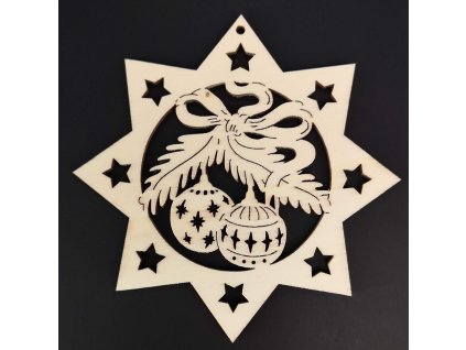 Dřevěná ozdoba vánoční