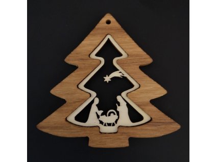 Dřevěná ozdoba vánoční