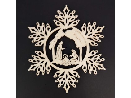 Dřevěná ozdoba vánoční