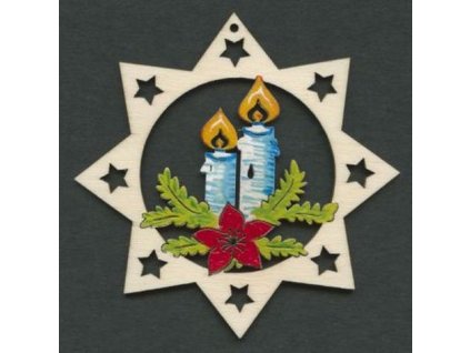 Dřevěná ozdoba vánoční