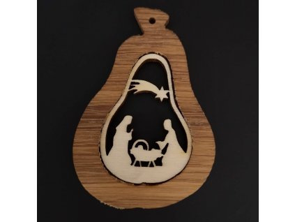 Dřevěná ozdoba vánoční