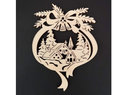 Dřevěná ozdoba vánoční