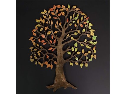Wooden tree, colorful hanging decoration, height 20 cm