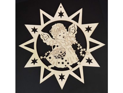 Dřevěná ozdoba vánoční