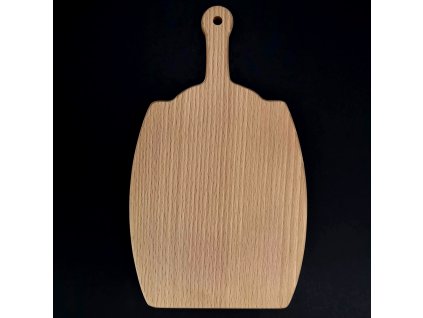 Holzschneidebrett in Fassform, Massivholz, 25x14,6x1,1 cm