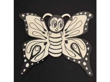 3853 magnet k domalovani motyl 20 cm
